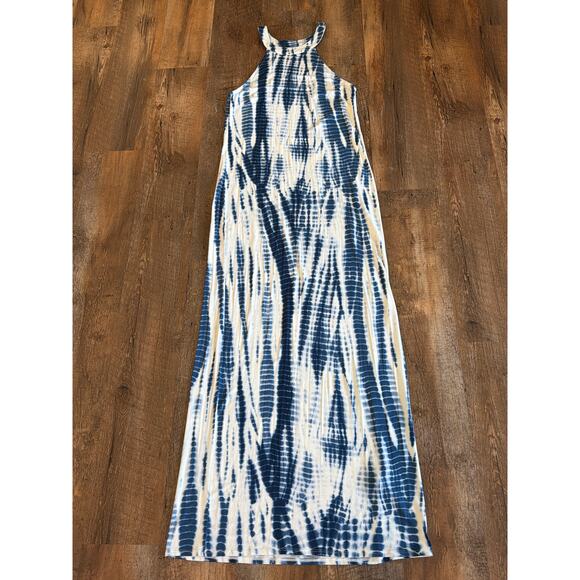 Divided by H&M Dresses & Skirts - Divided by H&M halter style maxi dress blue tie-dye M